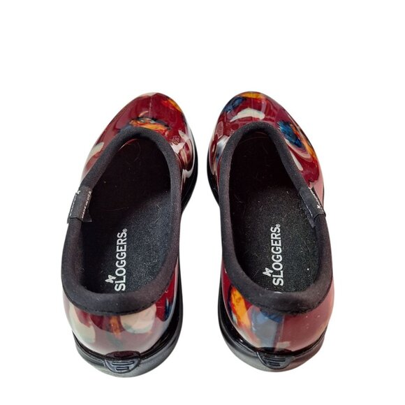 Sloggers Garden Shoes Womens 10 Chicken Red Waterproof Slip On USA Farm Country - Picture 8 of 9